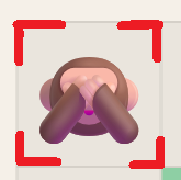 赤マスのコーナーブラケット表示